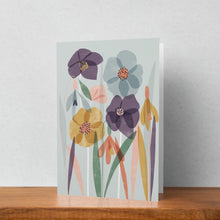 Load image into Gallery viewer, Snowdrops and Hellebores Abstract Floral Art Greeting Card