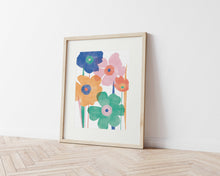 Load image into Gallery viewer, Bold Abstract Floral Art Print Bright