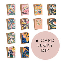 Load image into Gallery viewer, Lucky Dip Pack of 6 Birthday Cards