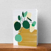 Load image into Gallery viewer, Pilea Mustard Greeting Card