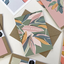 Load image into Gallery viewer, Botanical Happy Birthday Card