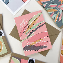 Load image into Gallery viewer, Botanical Happy Birthday Card