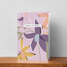 Load image into Gallery viewer, Pack of 6 Floral Birthday Cards