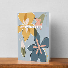 Load image into Gallery viewer, Pack of 6 Floral Birthday Cards