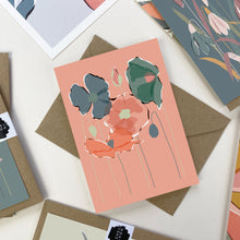 Load image into Gallery viewer, Poppies Greeting Card