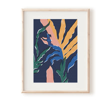 Load image into Gallery viewer, Blue Star Fern No. 2 Indigo Art Print - Rachel Mahon Print