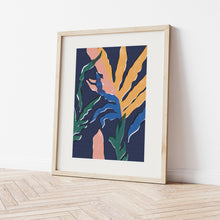 Load image into Gallery viewer, Blue Star Fern No. 2 Indigo Art Print - Rachel Mahon Print