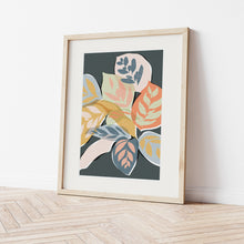 Load image into Gallery viewer, Calathea Makoyana Grey Art Print