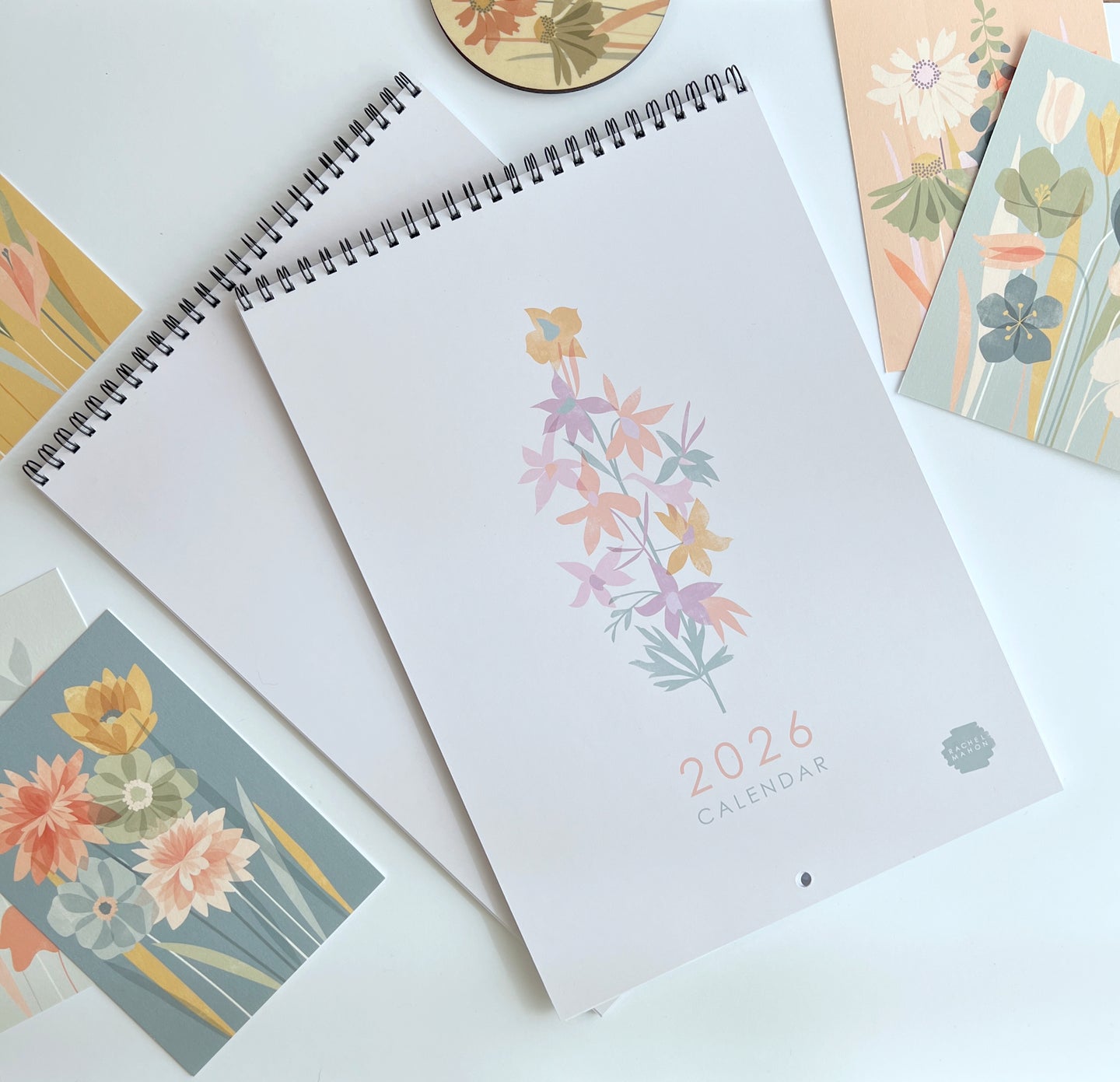 2026 Floral Wall Calendar