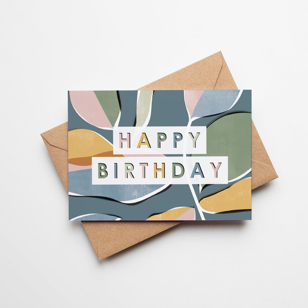 Happy Birthday Typography Card