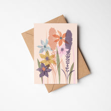 Load image into Gallery viewer, Coral Abstract Floral Art Greeting Card
