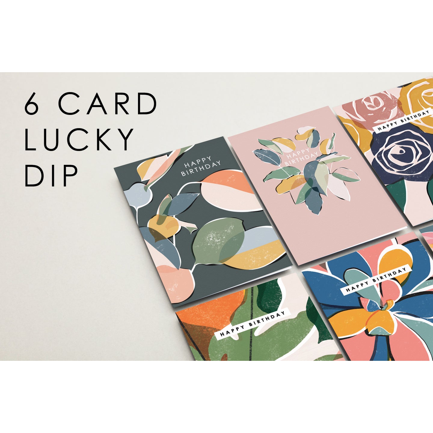Lucky Dip Pack of 6 Birthday Cards