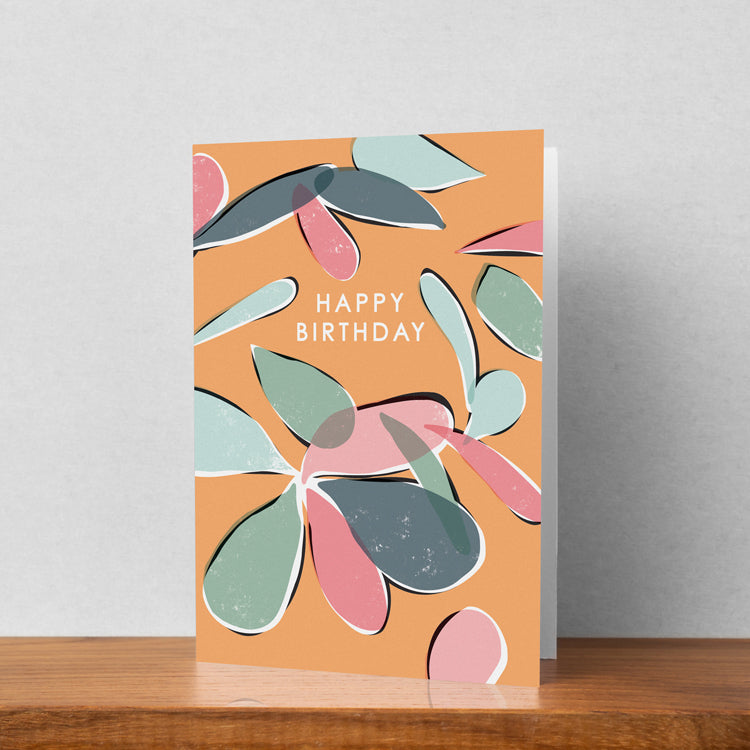 Botanical Happy Birthday Card