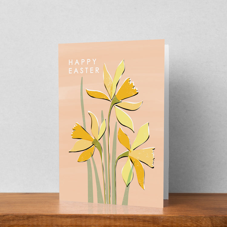 Happy Easter Daffodil Card