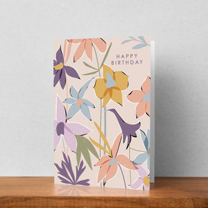 Pack of 6 Floral Birthday Cards