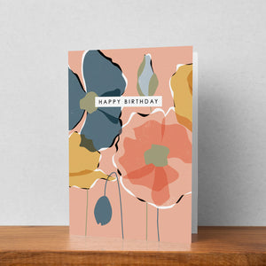 Pack of 6 Floral Birthday Cards