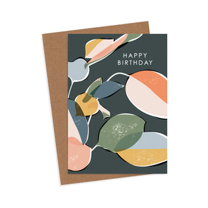 Botanical Happy Birthday Card