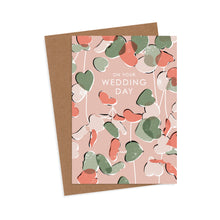 Load image into Gallery viewer, String of Hearts Wedding Card
