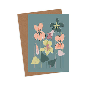 Violets Greeting Card