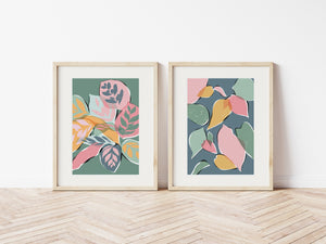 Set of 2 Botanical Art Prints