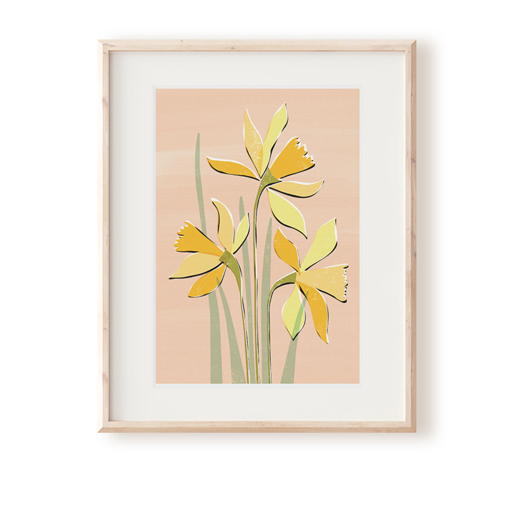 Daffodil Art Print - Rachel Mahon Print